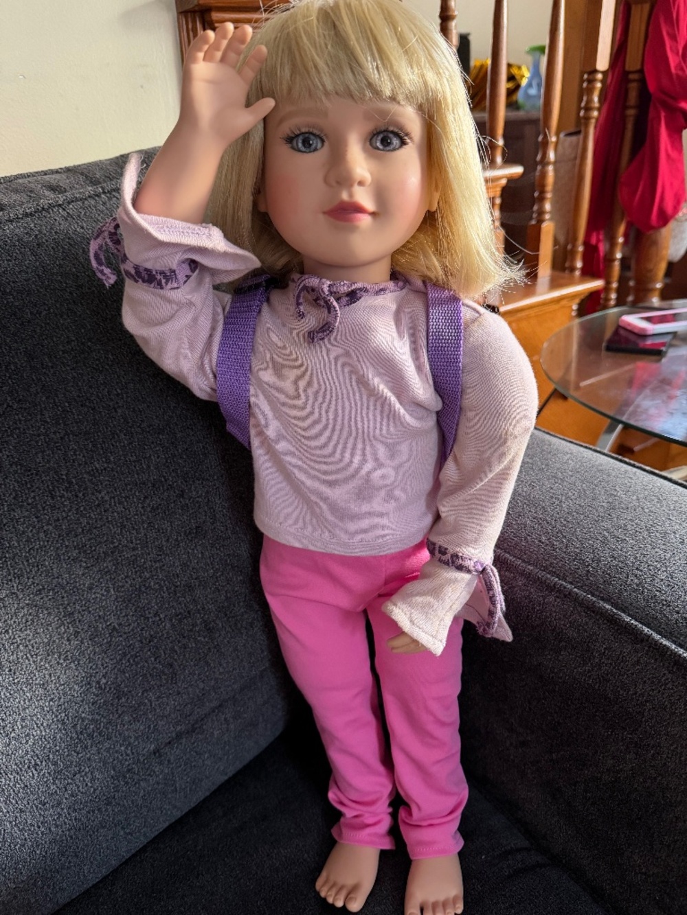 My twin poseable doll